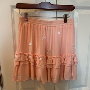 STORIA pink and white starfish skirt